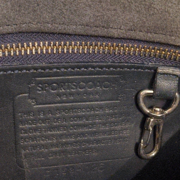 Vintage Sports Coach 80s black leather crossbody - Picture 7 of 8